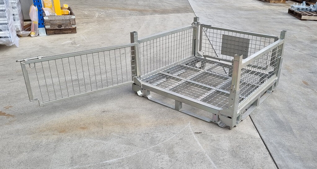 Stillage Cage with Swing Door Sides